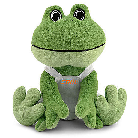 Игрушка плюшевая - лягушонок в комбинезоне