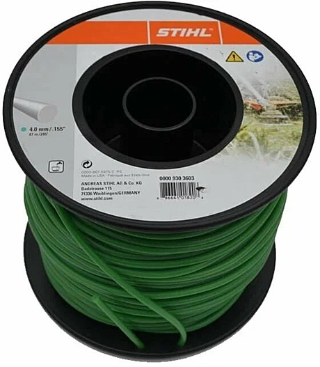 Косильная струна круглого сечения Ø 4,0 мм x 87,0 м