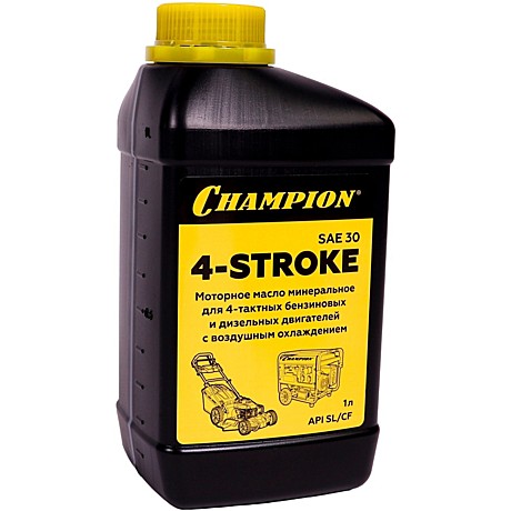 Масло CHAMPION 4-тактное SAE 30 минеральное 1 л