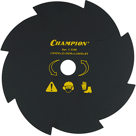 Нож CHAMPION 8 зубчатый d=230*25.4mm C5108